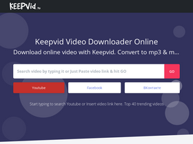 'keepvid.to' screenshot