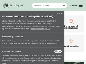 'datatilsynet.no' screenshot
