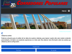 'corredorespopulares.es' screenshot