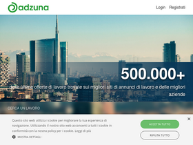 'adzuna.it' screenshot