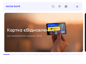 'sensebank.com.ua' screenshot
