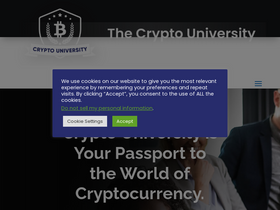 'cryptouniversity.network' screenshot