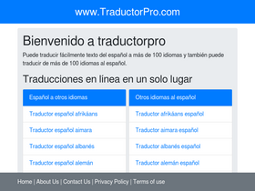 'traductorpro.com' screenshot