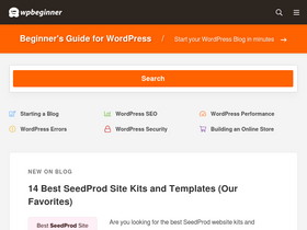 'wpbeginner.com' screenshot