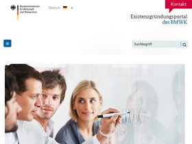 'existenzgruender.de' screenshot