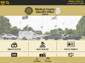 'madisoncountysheriffal.org' screenshot