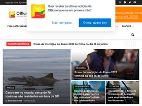 'oblumenauense.com.br' screenshot
