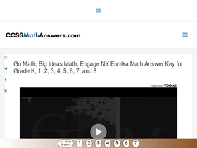 'ccssmathanswers.com' screenshot