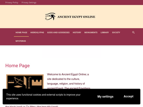'ancientegyptonline.co.uk' screenshot