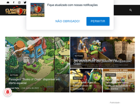 'clashofclans-dicas.com' screenshot