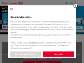 'visionexpress.pl' screenshot