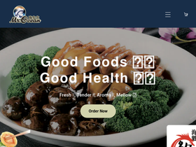 mroceanseafood.com homepage screenshot