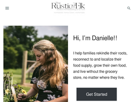 'therusticelk.com' screenshot