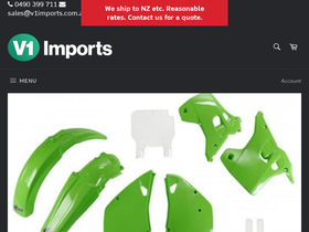 v1imports.com.au homepage screenshot