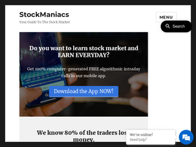 'stockmaniacs.net' screenshot