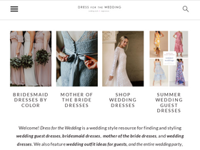 'dressforthewedding.com' screenshot