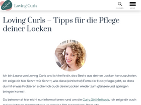 'loving-curls.com' screenshot