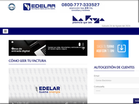 'edelar.com.ar' screenshot