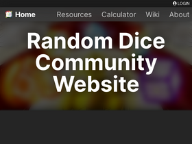 'randomdice.gg' screenshot
