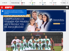 'espn.com.co' screenshot