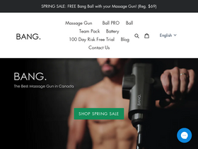 bangmassagegun.ca homepage screenshot