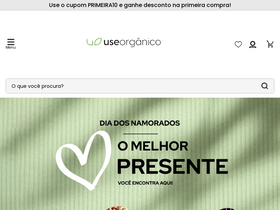 'useorganico.com.br' screenshot