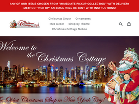 christmascottage.com homepage screenshot