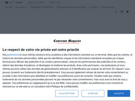 'cameroonmagazine.com' screenshot