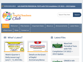 'depedclub.com' screenshot