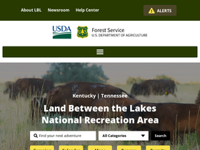 'landbetweenthelakes.us' screenshot