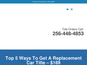 'cartitles.com' screenshot