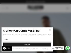 Palladium South Africa homepage screenshot