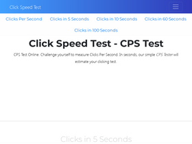 CPS Test  1 Second (cpstest.org) 