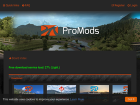 'promods.net' screenshot