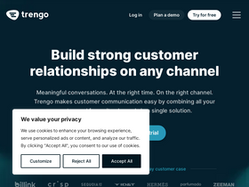 'trengo.com' screenshot