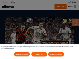 'allente.dk' screenshot