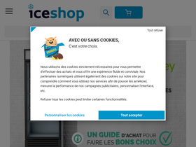 'iceshop.fr' screenshot