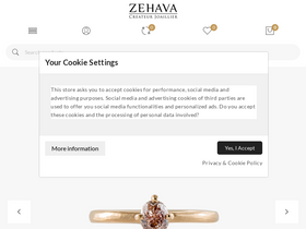 zehava.ro homepage screenshot