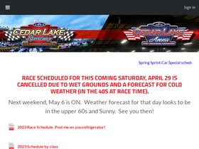 cedarlakespeedway.com