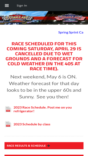 cedarlakespeedway.com