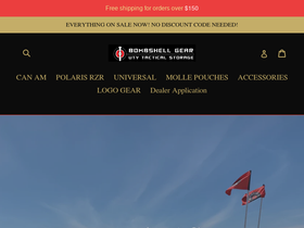 bombshellgear.com homepage screenshot