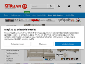 'butor-mirjan24.hu' screenshot