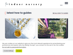 'theindoornursery.com' screenshot