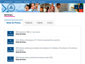 'bcn.gob.ni' screenshot