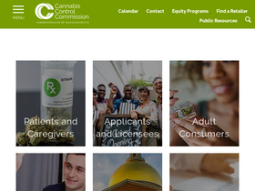 'masscannabiscontrol.com' screenshot