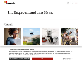 'hausinfo.ch' screenshot