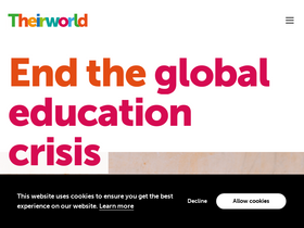 'theirworld.org' screenshot