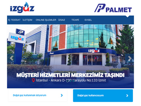 'izgaz.com.tr' screenshot