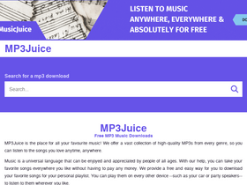 'mp3juice.fm' screenshot