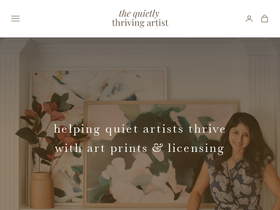 thequietlythrivingartist.com homepage screenshot